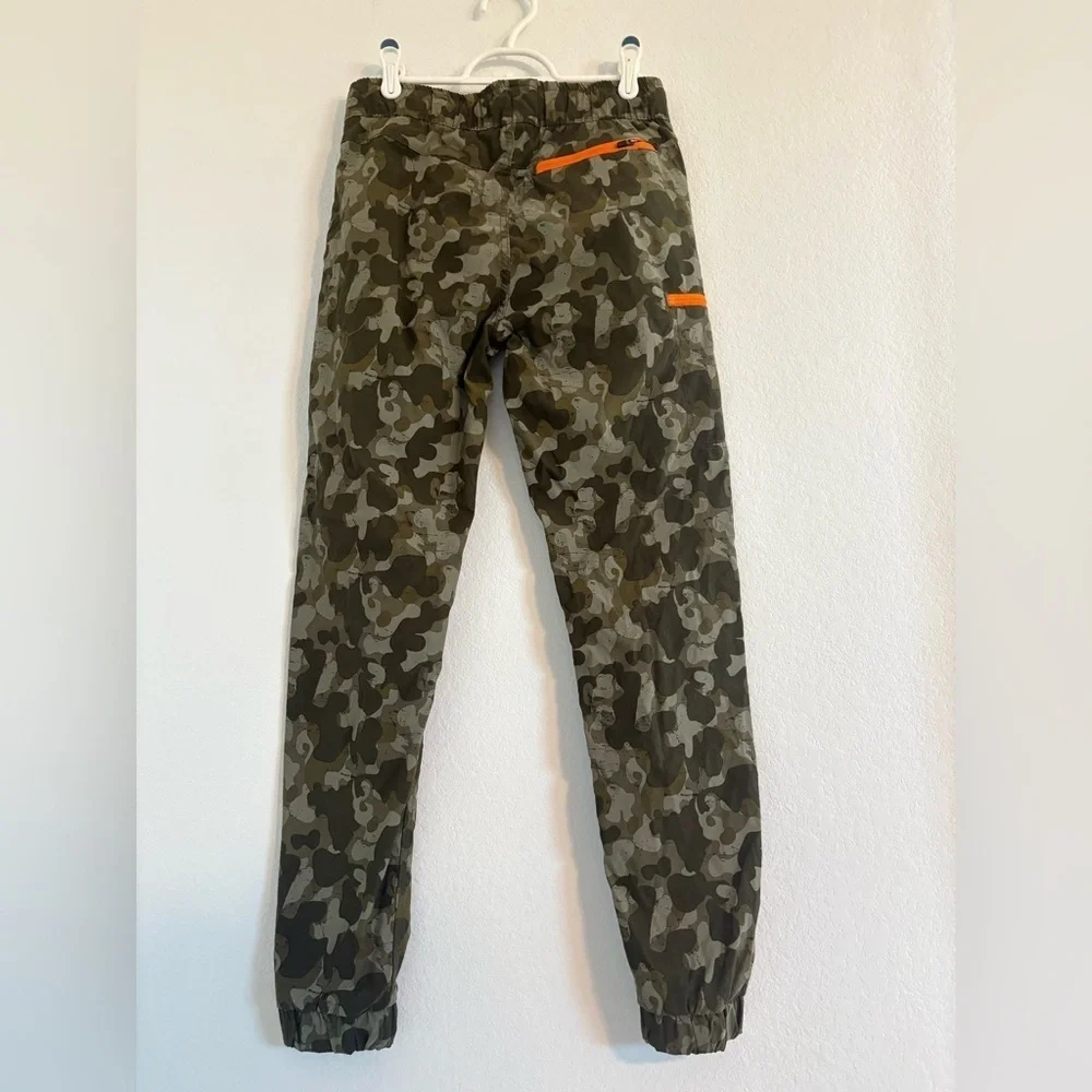 Weatherproof Vintage Youth Boys Green Camo Tech Jogger Pants